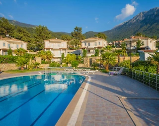 Fethiye Ölüdeniz'de Site İçerisinde, Ortak Havuzlu, Modern Villa - 5