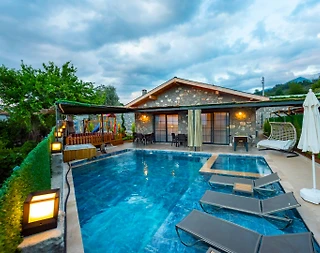 Muğla Seydikemer'de Bahçeli, Özel Havuzlu, Jakuzili ve Saunalı Villa - 3