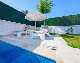 Fethiye Yanıklar'da Çekirdek Ailelere Uygun, Özel Havuzlu, Bahçeli Bungalov - 3