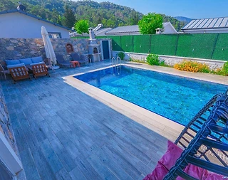 Fethiye Yanıklar'da Sakin Konumda, Özel Havuzlu, Kiralık Villa - 5