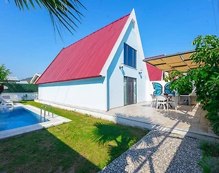 Fethiye Yanıklar'da Site İçerisinde, Özel Havuzlu, Kiralık Bungalov - 2