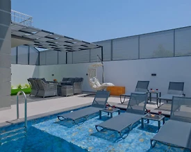 Fethiye Yeni'de Kalabalık Ailelere Uygun, Özel Havuzlu, İkiz Villa - 3