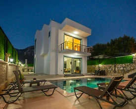 Fethiye Yeşilüzümlü'de Doğa İçerisinde, Özel Havuzlu, Modern Villa - 3