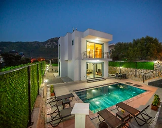 Fethiye Yeşilüzümlü'de Doğa İçerisinde, Özel Havuzlu, Modern Villa - 4