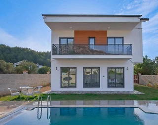 Fethiye Yeşilüzümlü'de Doğa İçerisinde, Özel Havuzlu, Modern Villa - 1
