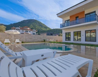 Fethiye Yeşilüzümlü'de Doğa İçerisinde, Özel Havuzlu, Modern Villa - 5