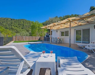 Muğla Fethiye'de Geniş Bahçeli, Özel Havuzlu, 2+1 Villa - 1