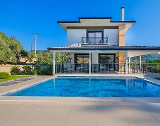Fethiye Yeşilüzümlü'de Huzur Dolu Doğada, Özel Havuzlu, Şık Villa - 3