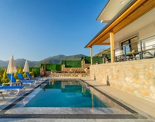 Fethiye Yeşilüzümlü'de Huzurlu Doğada, Özel Havuzlu, Konforlu Villa - 5