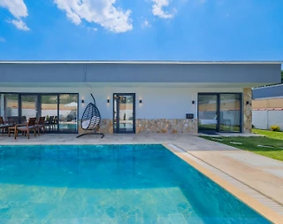 Fethiye Yeşilüzümlü'de Huzurlu Doğada, Özel Havuzlu, Lüks Villa - 5