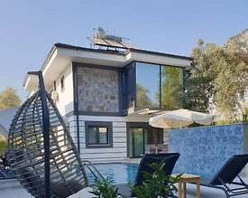 Fethiye Yeşilüzümlü'de Sakin Konumda, Özel Havuzlu, Lüks Villa - 3