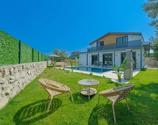Fethiye Kargı'da Modern Tasarımlı, Özel Havuzlu, Merkezi Villa - 1