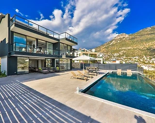 Kaş Kalkan'da Nefes Kesici Manzaralı, Özel Havuzlu, Modern Villa - 4