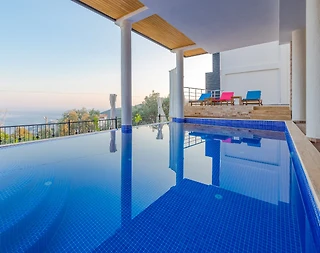 Kaş İslamlar'da Muhteşem Deniz Manzaralı, Özel Havuzlu, Kiralık Villa - 5