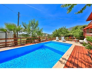 Kaş Çukurbağ'da Dağ Manzaralı, Özel Havuzlu, Kiralık Otantik Villa - 4