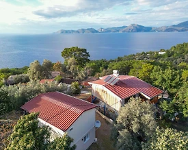 Fethiye Faralya'da Muhteşem Deniz Manzaralı, Teraslı, 1+1 Tatil Evi - 3