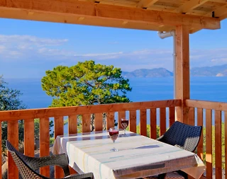 Fethiye Faralya'da Muhteşem Deniz Manzaralı, Teraslı, 1+1 Tatil Evi - 2