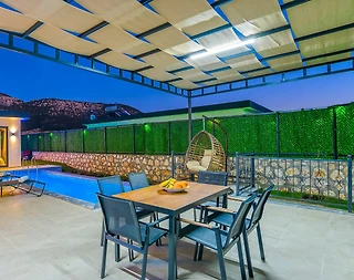 Kaş Bezirgan'da Sakin Konumda, Özel Havuzlu, Balayı Villası - 5