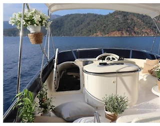Fethiye Göcek'te Muhteşem Sularda, Lüks Tasarımlı, 6 Kişilik Motoryat - 5