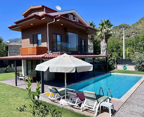 Fethiye İnlice'de Kalabalık Ailelere Uygun, Özel Havuzlu, Kiralık Villa - 1