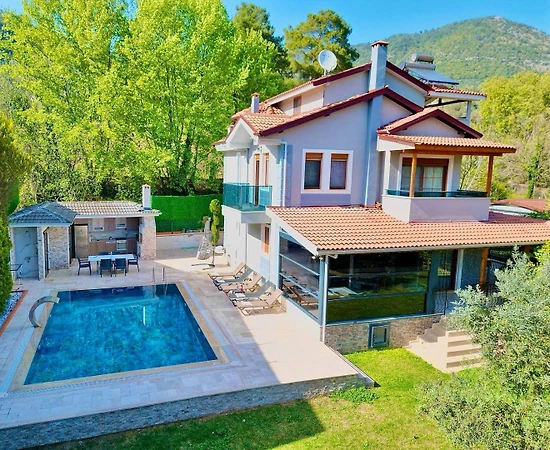 Fethiye İnlice'de Muhteşem Doğada, Özel Havuzlu, 5+1 Villa - 1