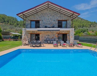 Fethiye İnlice'de Muhteşem Doğada, Özel ve Çocuk Havuzlu, Lüks Villa - 4