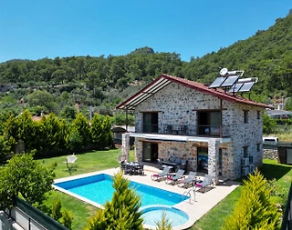 Fethiye İnlice'de Muhteşem Doğada, Özel ve Çocuk Havuzlu, Lüks Villa - 2