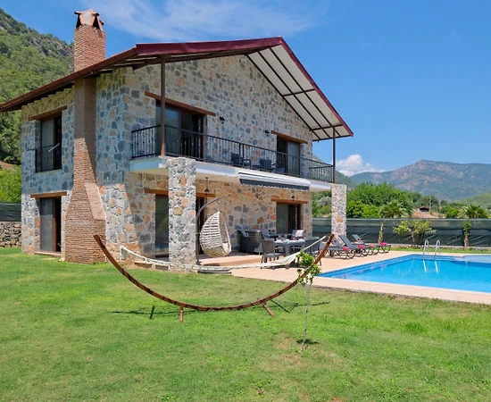 Fethiye İnlice'de Muhteşem Doğada, Özel ve Çocuk Havuzlu, Lüks Villa - 1