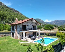 Fethiye İnlice'de Muhteşem Doğada, Özel ve Çocuk Havuzlu, Lüks Villa - 3