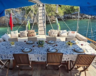 Fethiye Göcek'te Masmavi Sularda, 6 Kabinli, Lüks Gulet - 4