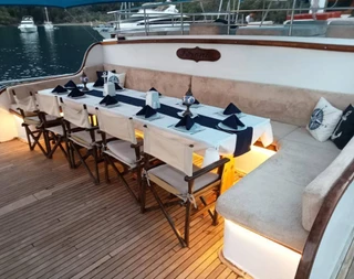 Fethiye Göcek'te Masmavi Sularda, Modern Tasarımlı, 6 Kabinli Gulet - 5
