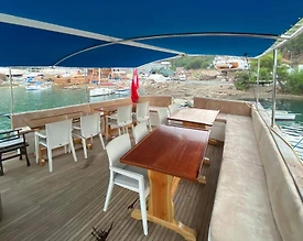 Fethiye Göcek'te Masmavi Sularda, Modern Tasarımlı, 6 Kabinli Gulet - 3