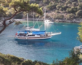 Fethiye Göcek'te Masmavi Sularda, Modern Tasarımlı, 6 Kabinli Gulet - 2