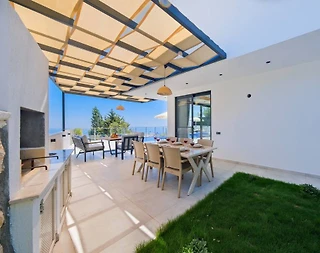 Kaş İslamlar'da Geniş Ailelere Uygun, Çift Jakuzili, Lüks Villa - 5