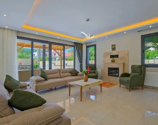 Fethiye Yeşilüzümlü'de Geniş Ailelere Uygun, Özel Havuzlu, 4+1 Villa - 5
