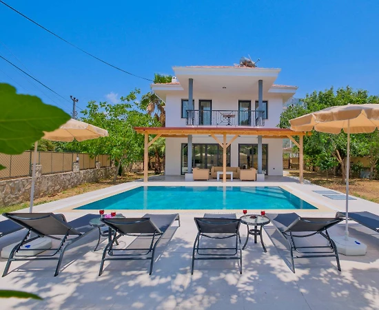 Fethiye Yeşilüzümlü'de Geniş Ailelere Uygun, Özel Havuzlu, 4+1 Villa - 1