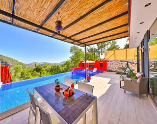 Kaş İslamlar'da Sakin Konumda, Özel Havuzlu, Balayı Villası - 1