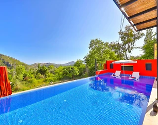 Kaş İslamlar'da Sakin Konumda, Özel Havuzlu, Balayı Villası - 5