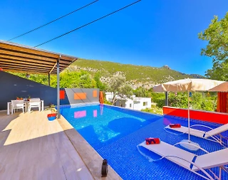 Kaş İslamlar'da Sakin Konumda, Özel Havuzlu, Balayı Villası - 2