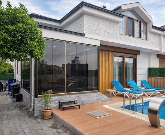 Kemer Göynük'te Muhteşem Doğa Manzaralı, Isıtmalı Havuzlu, 3+1 Villa - 1