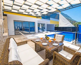 Kaş Bezirgan'da Sakin Konumda, Özel Havuzlu, Modern Villa - 3