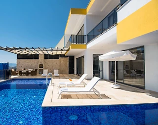 Kaş Bezirgan'da Sakin Konumda, Özel Havuzlu, Modern Villa - 5