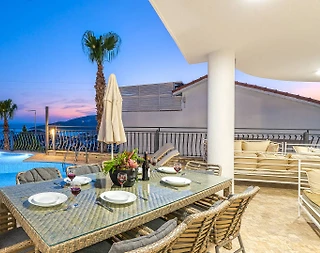 Kaş Kalkan'da Enfes Deniz Manzaralı, Özel Havuzlu, Lüks Villa - 5
