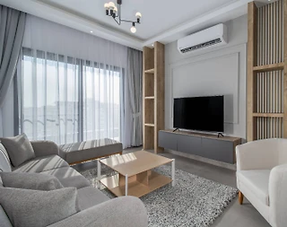 Kıbrıs İskele’de Deniz Manzaralı, Ortak Havuzlu, 2+1 Daire - 1