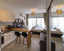 Kıbrıs İskele'de Tesis İçerisinde, Ortak Havuzlu, 1+1 Kiralık Daire - 3