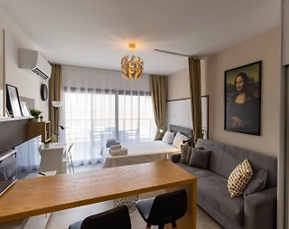 Kıbrıs İskele'de Tesis İçerisinde, Ortak Havuzlu, 1+1 Kiralık Daire - 4