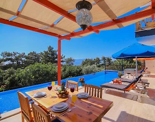 Kaş İslamlar'da Çekirdek Ailelere Uygun, Özel Havuzlu, Şık Villa - 5