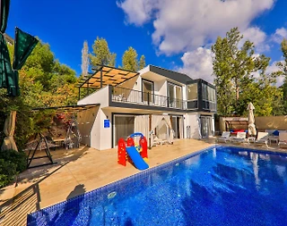 Kaş İslamlar'da Muhteşem Doğada, Özel Havuzlu, Kiralık Villa - 2