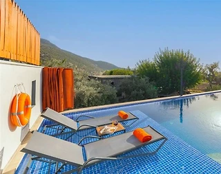 Kaş İslamlar'da Çiftlere Uygun, Özel Havuzlu, Estetik Villa - 4