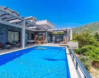 Kaş İslamlar'da Dağ ve Orman Manzaralı, Özel Havuzlu, 2+1 Villa - 3